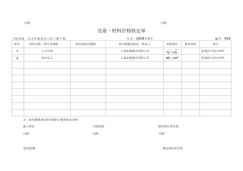 设备、材料价格核定单_第2页