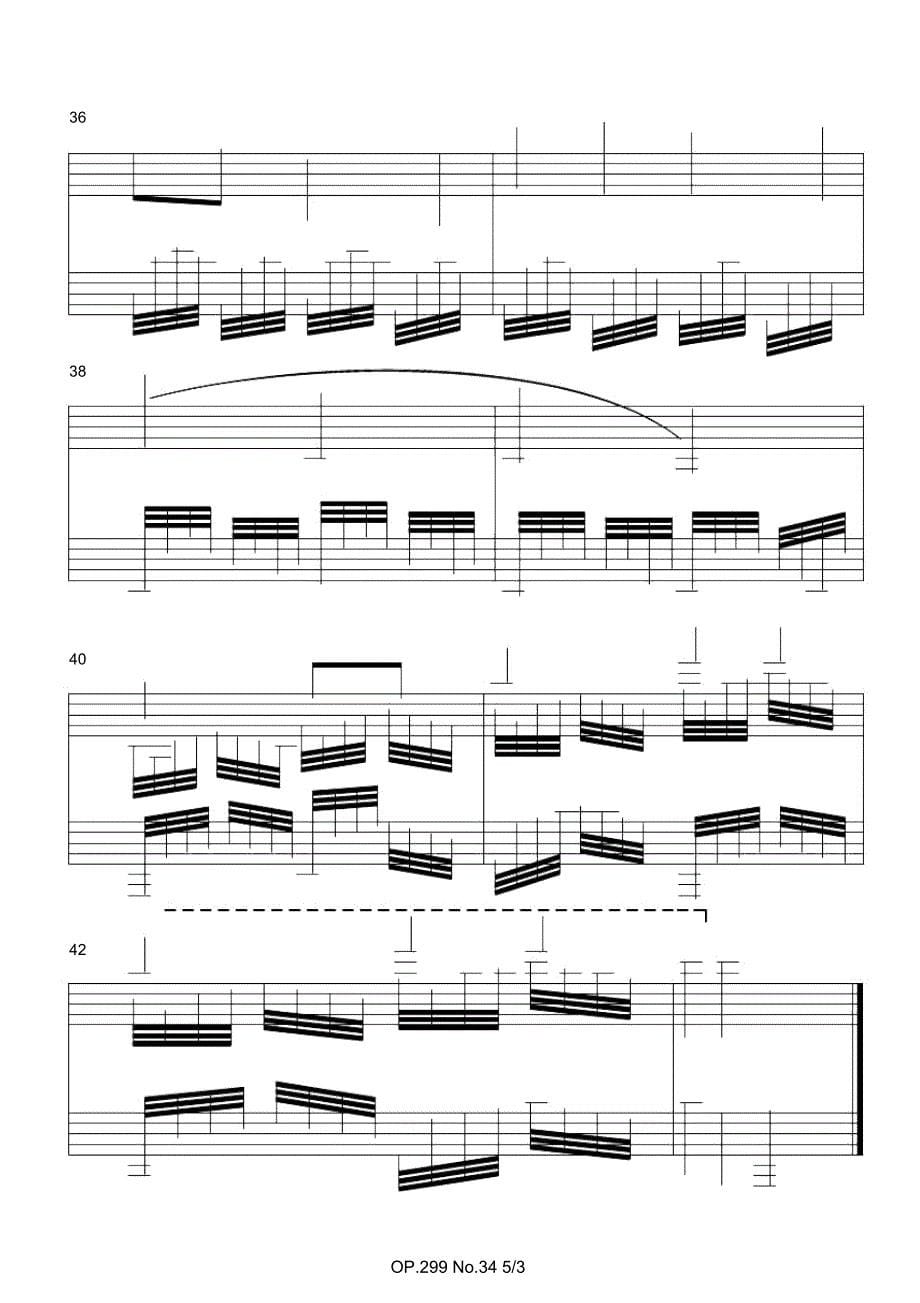 C.CzernyOp.299.34_固定调原版简五谱简五线谱钢琴谱_第5页