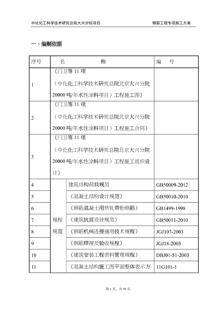 大兴工地钢筋工程专项施工方案_第1页