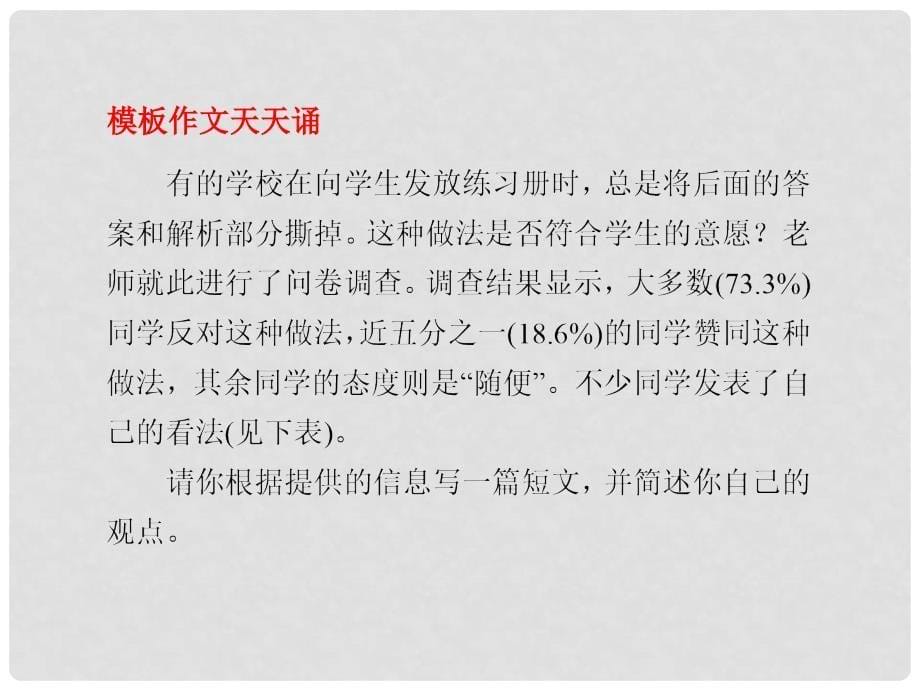 福建省高三英语总复习 考前第26天(考前高分必读)专题课件_第5页