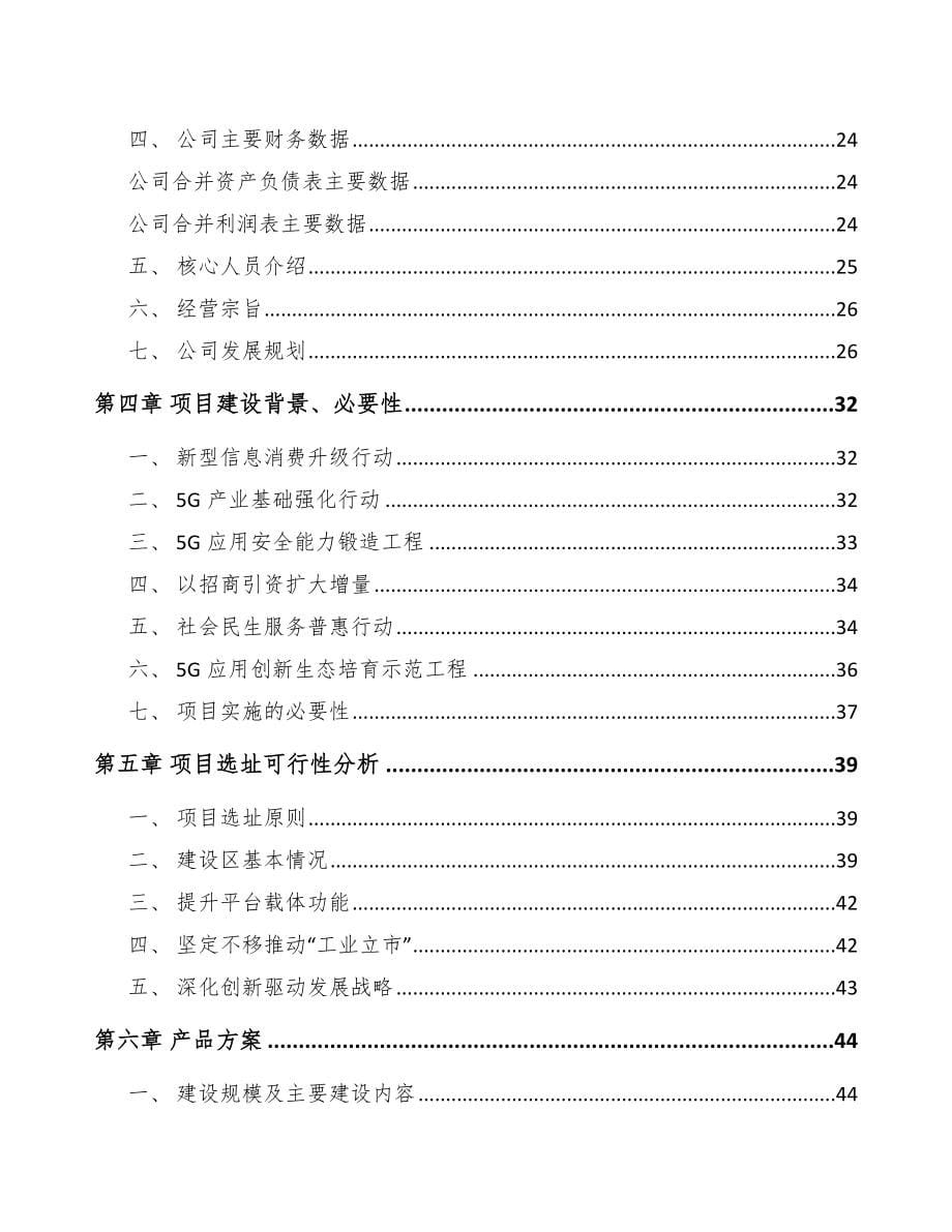 牡丹江5G+智慧港口项目可行性研究报告_第5页