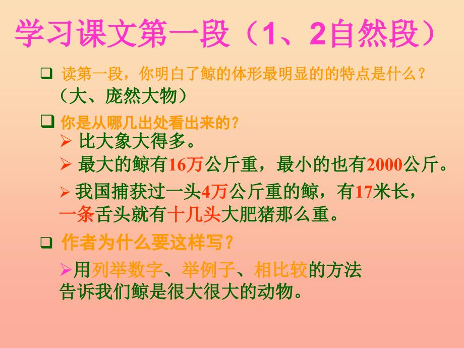 四年级语文下册 第7单元 26《鲸》课件6 语文S版_第4页