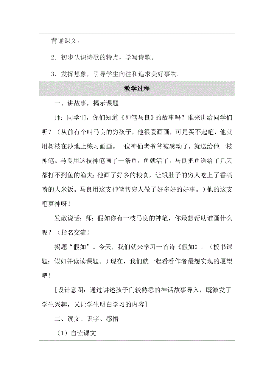 假如教学设计（教案）模板.doc_第2页