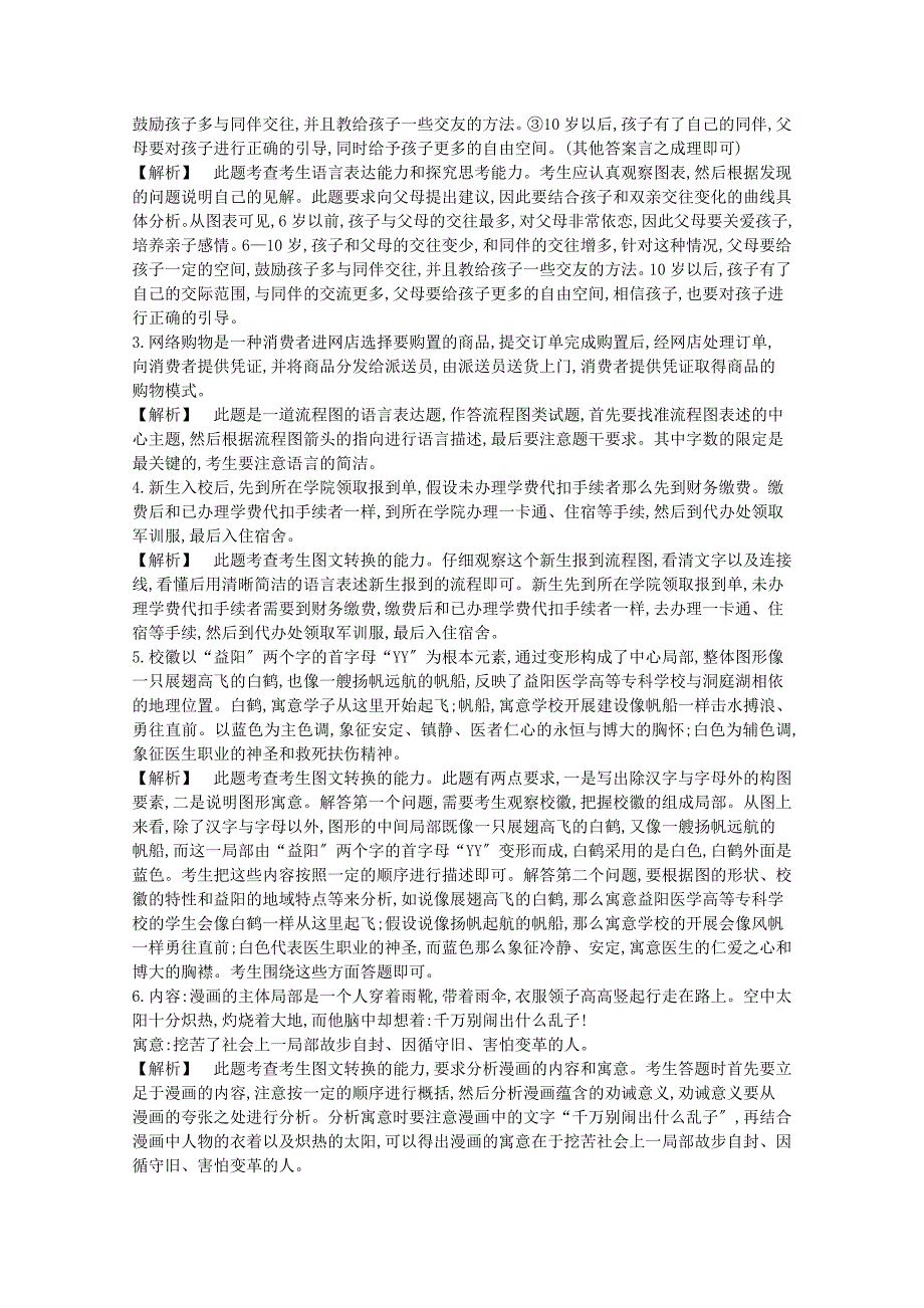 全国版2022届高考语文一轮复习专题十二图文转换检测含解斩.docx_第4页