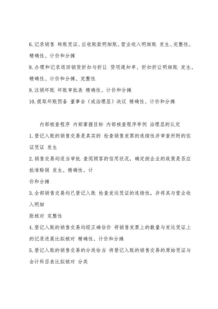 CPA《审计》教材梳理销售与收款循环的审计(2).docx_第5页