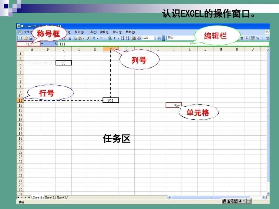 五年级上册信息技术6认识EXCEL重庆大学版ppt课件_第5页