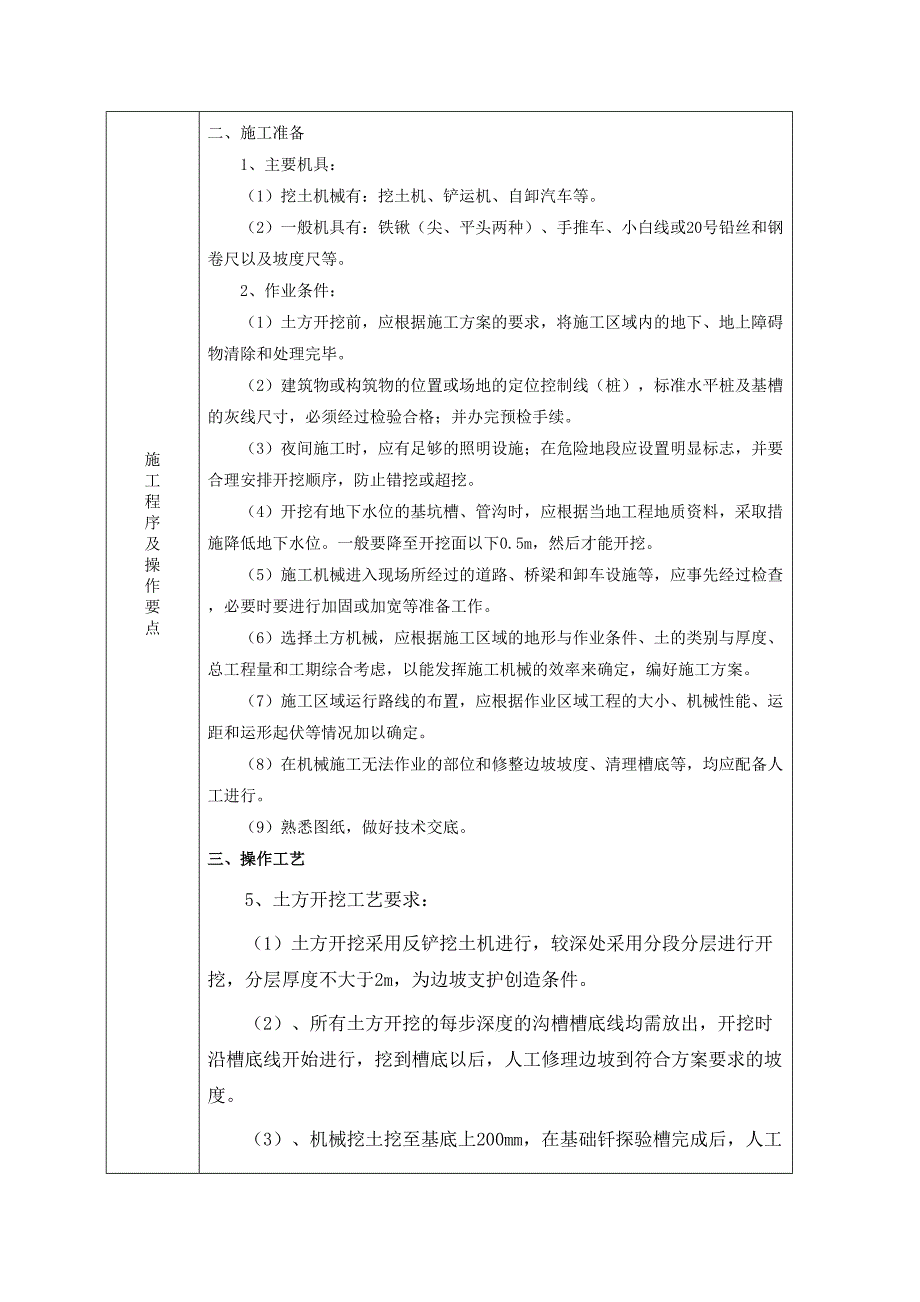 市政管道土方开挖施工技术交底_第3页