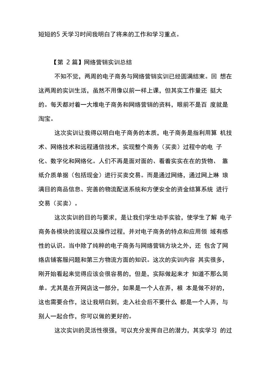 网络营销实训总结_第5页