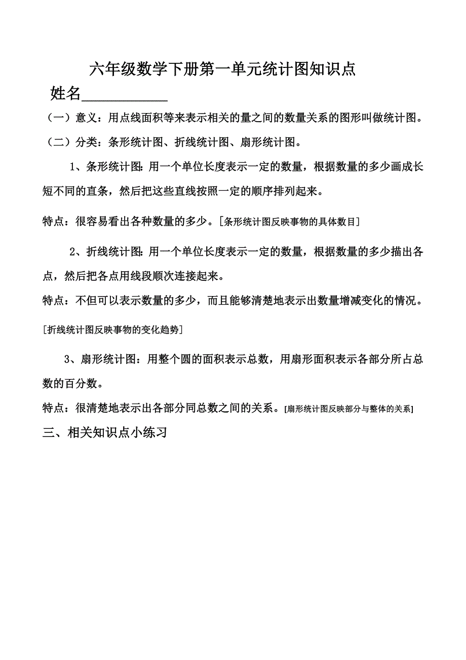 苏教版小学六年级数学下册1-4知识点_第1页