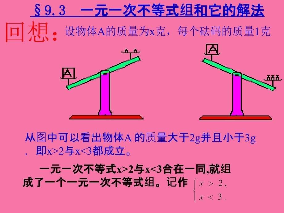 解一元一次不等式组的一般步骤是怎样的ppt课件_第5页