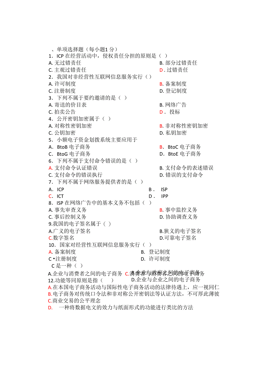 电子商务法试题_第1页