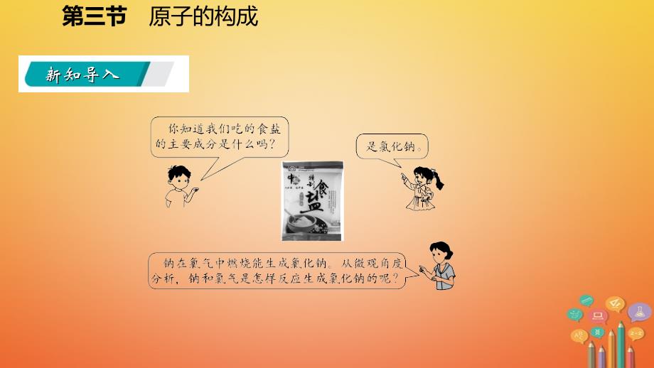 2018年秋九年级化学上册 第二单元 探秘水世界 3 原子的构成 2.3.2 原子质量的计量与原子中的电子课件 （新版）鲁教版_第3页