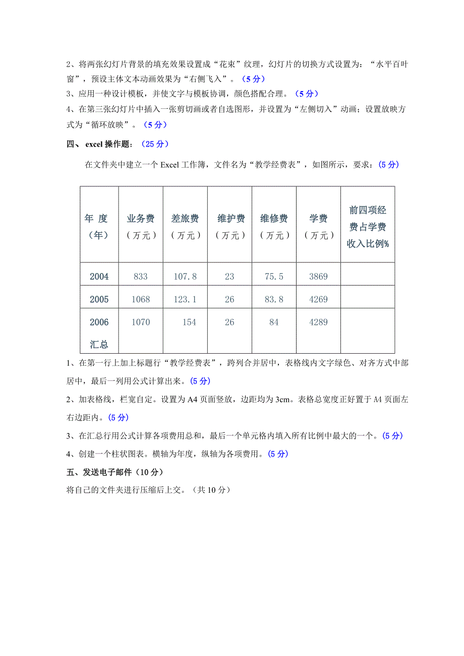 《计算机应用基础》上机操作试题五_第2页