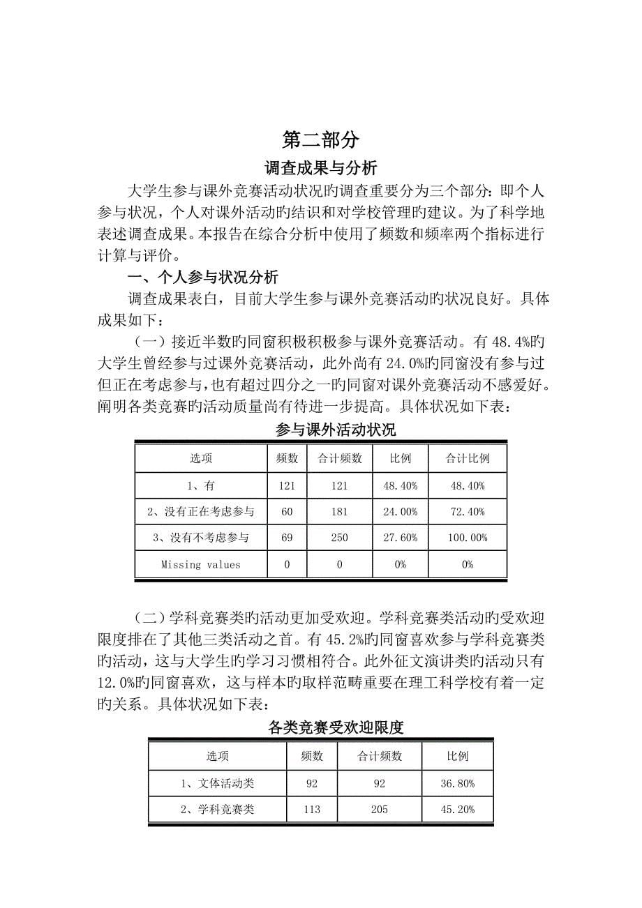 大学生课外实习调研综合报告_第5页