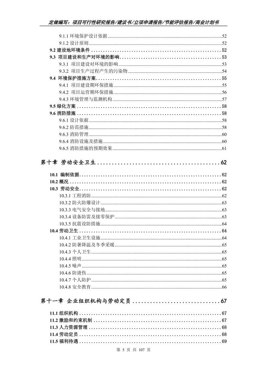 溶剂型涂料项目可行性研究报告写作范本_第5页