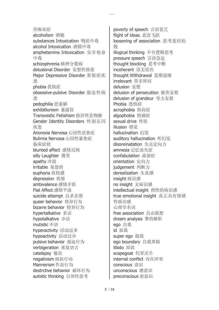 医学专业英语词汇大全_第5页