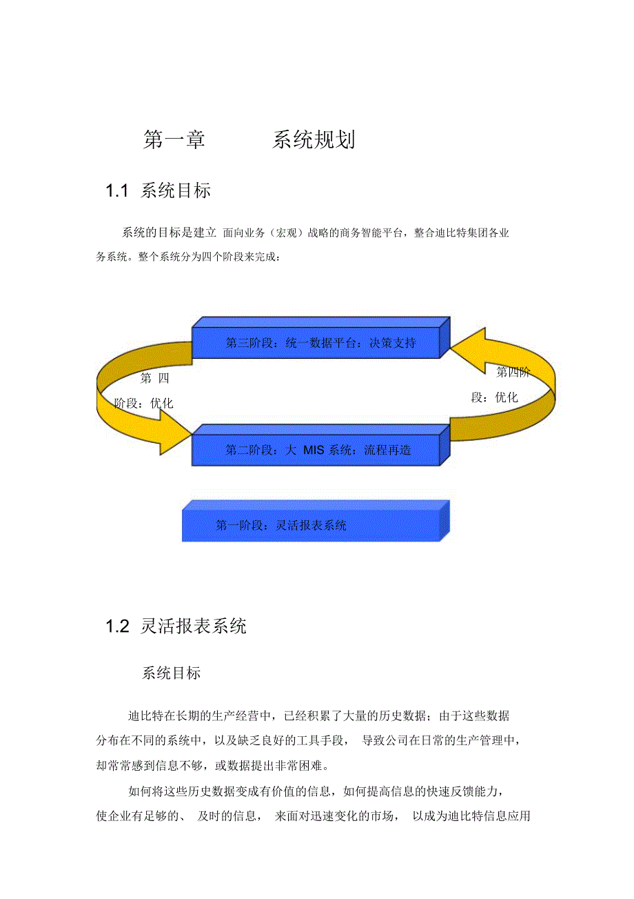 迪比特数据仓库方案书_第1页