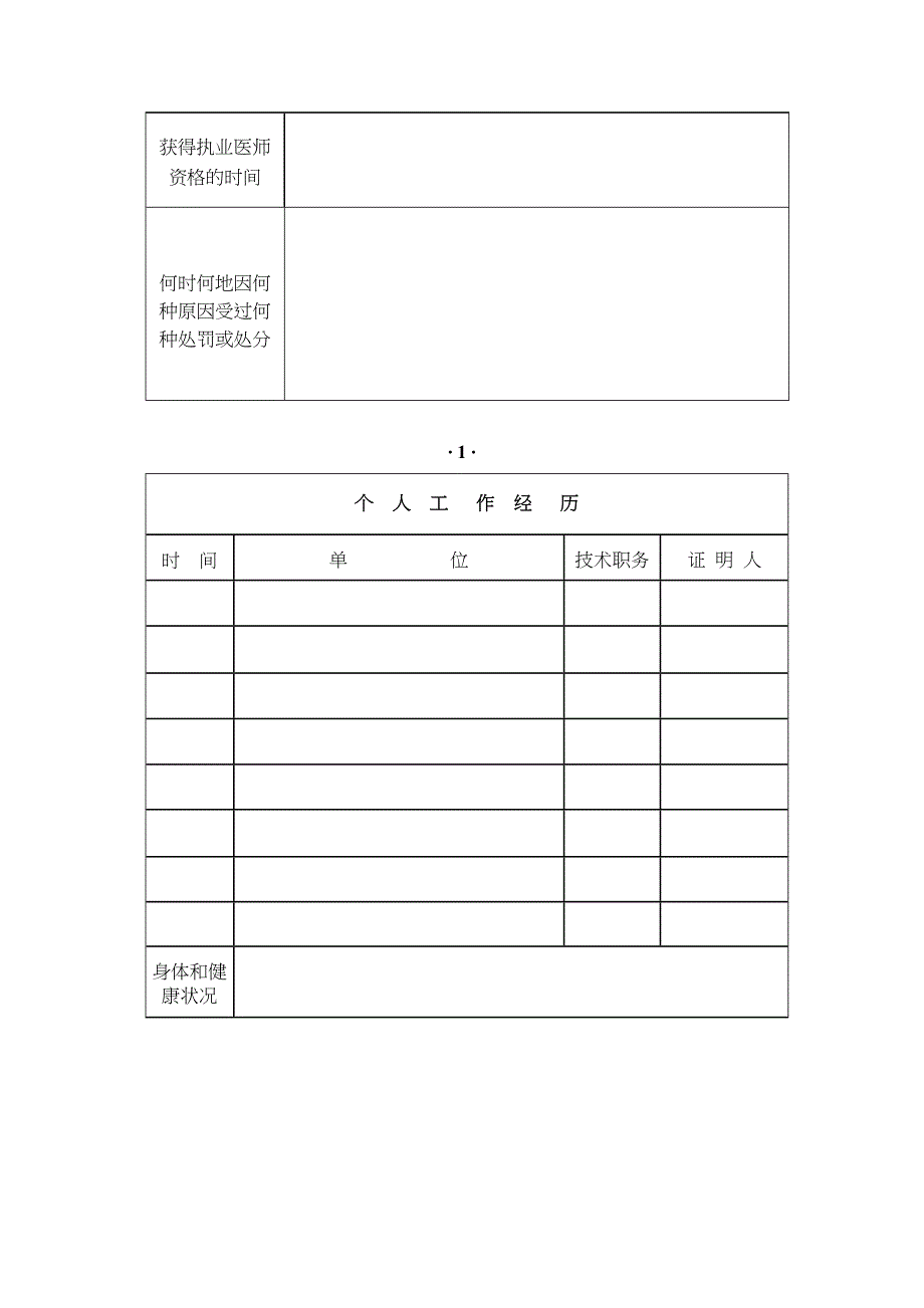 医师变更执业注册申请审核表参加规培人员使用_第4页