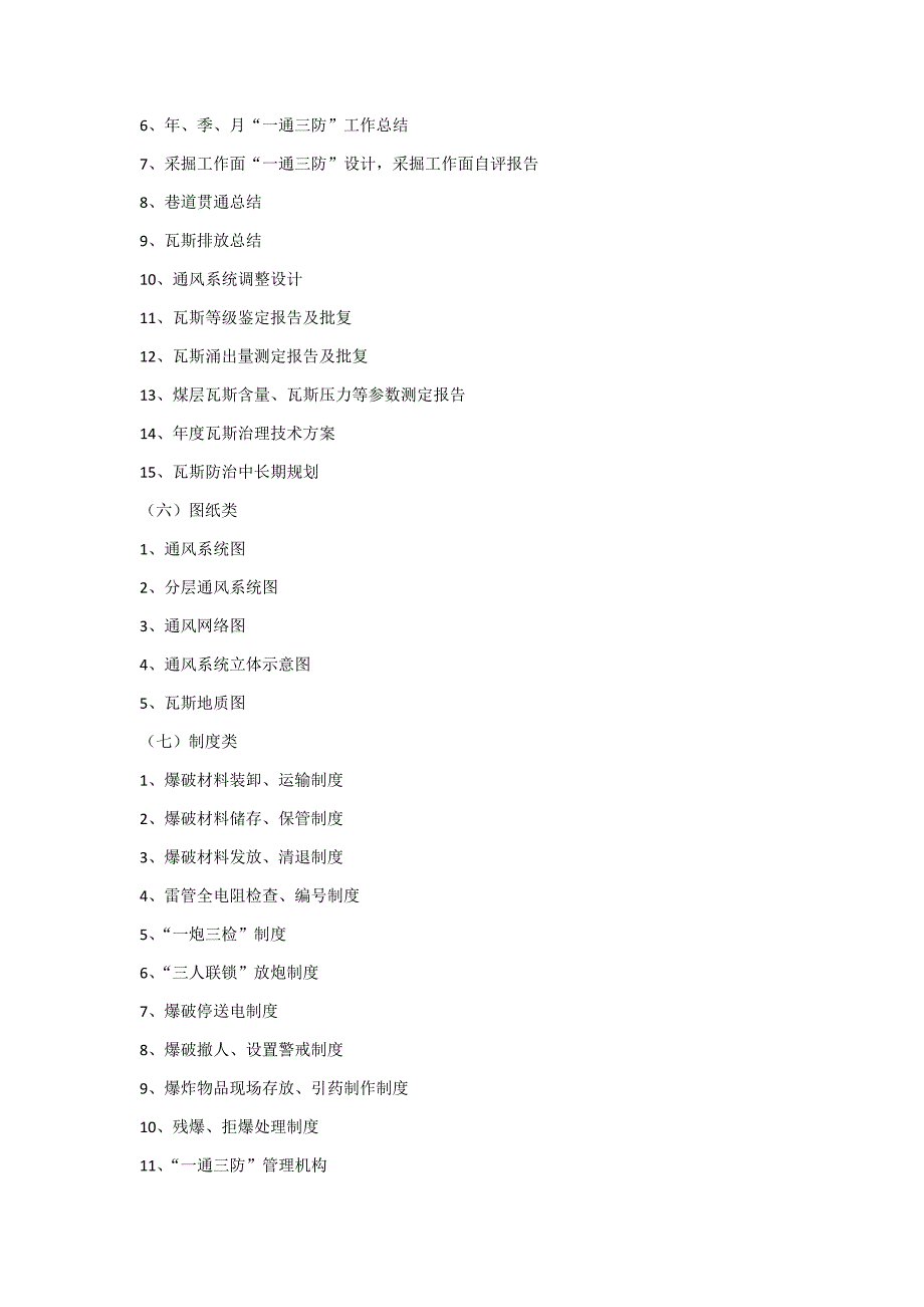 通风安全生产标准化检查资料清单_第3页