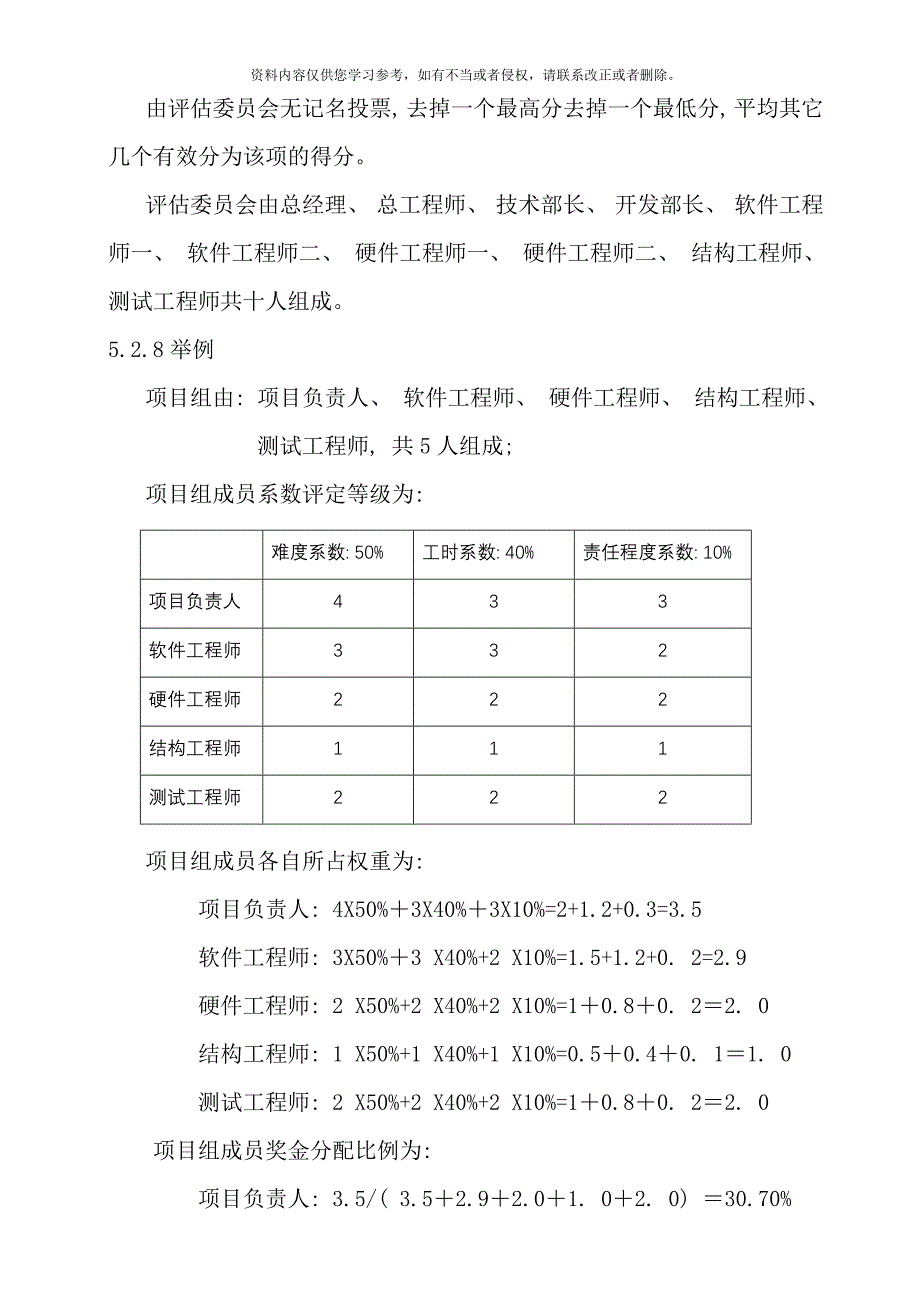 项目奖金分配奖励制度样本.doc_第4页