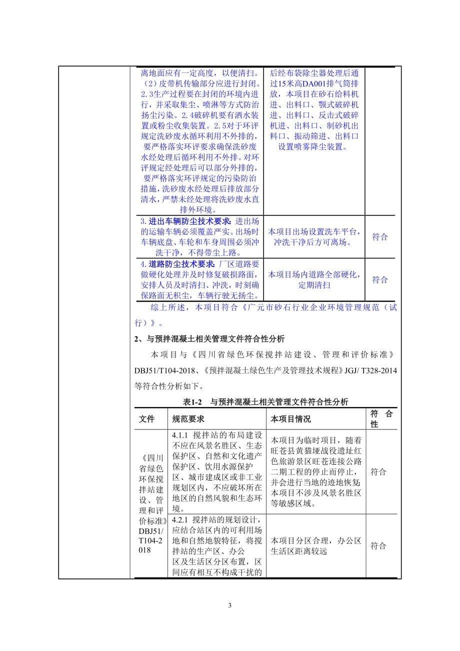 旺苍县黄猫垭战役遗址红色旅游景区旺苍连接公路二期工程临时配套水泥搅拌、砂石加工项目环评报告.docx_第5页