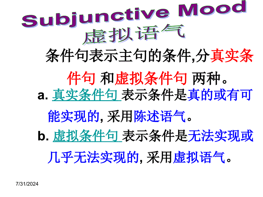 高二虚拟语气用法讲解ppt课件_第1页