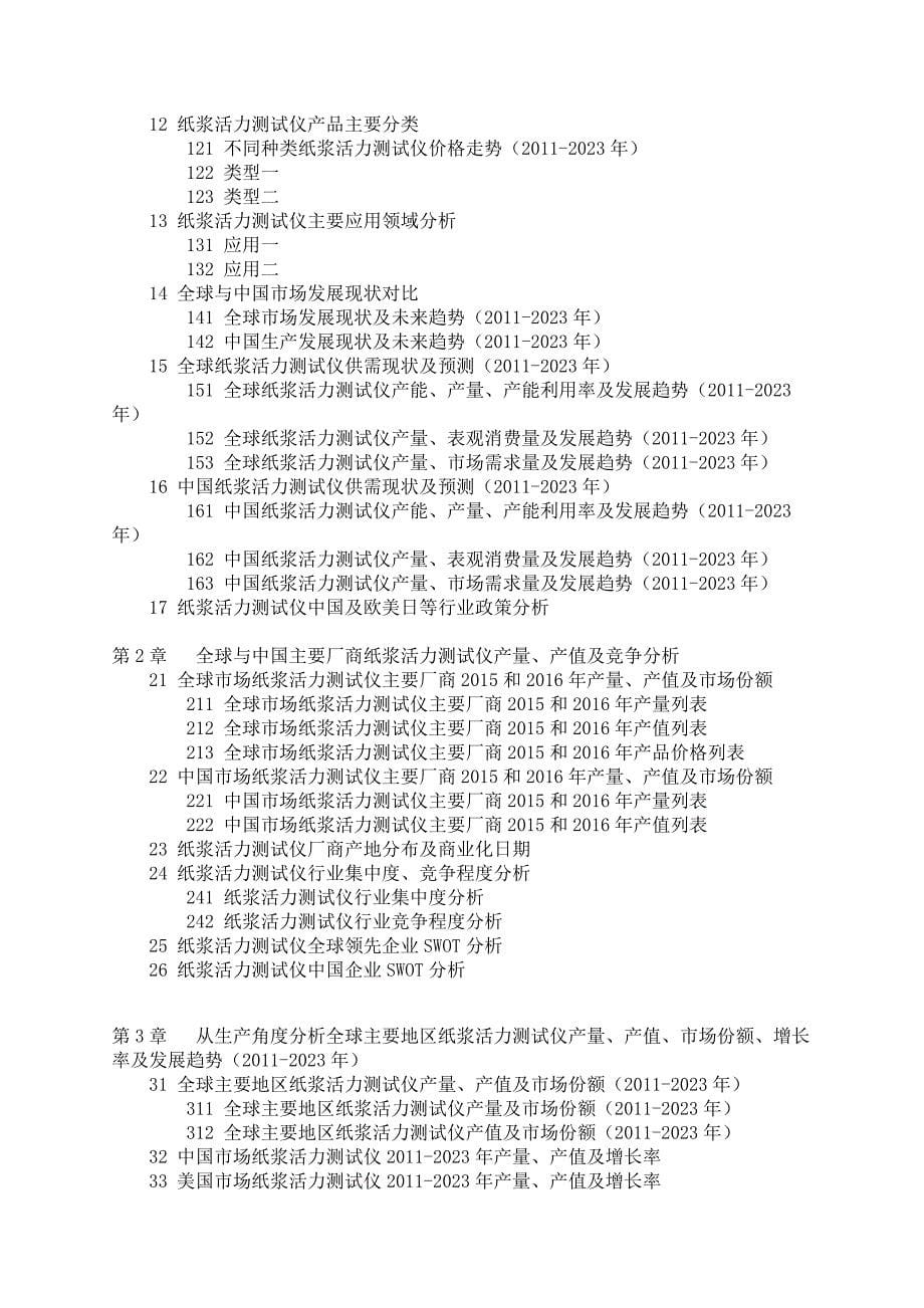 中国纸浆活力测试仪市场调查研究报告_第5页