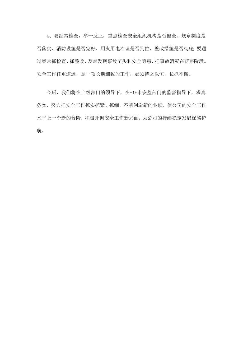 公司安全治理工作总结及计划_第5页