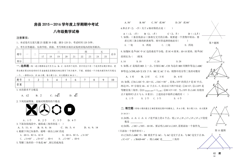 2015-2016八年级上数学期中考试.doc_第1页