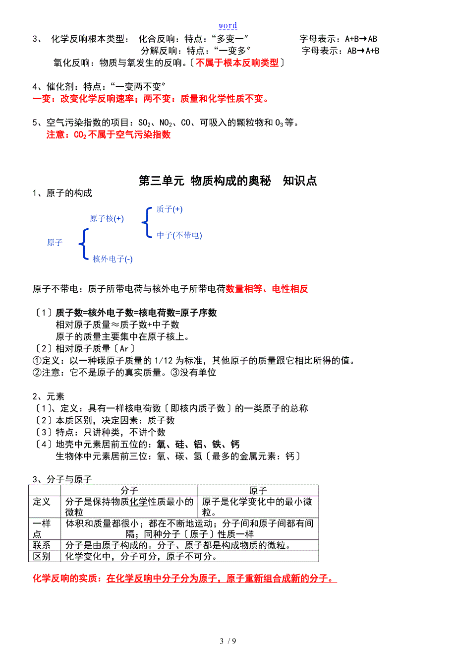 初三化学上册知识点总结材料13单元_第3页