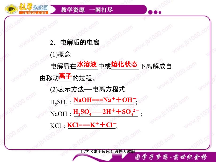 化学离子反应课件人教版课件_第4页