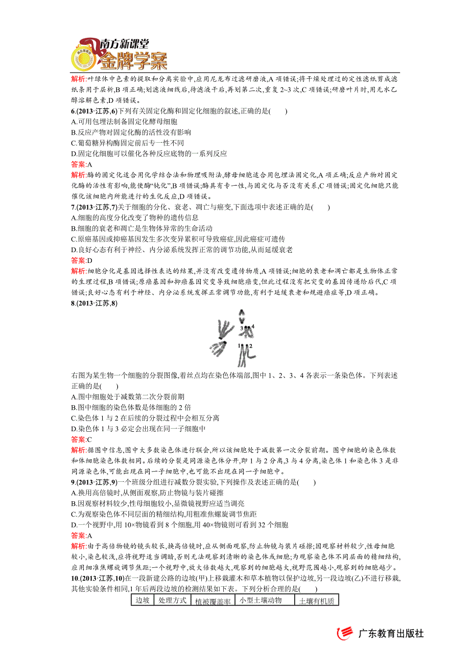 2013年普通高等学校招生全国统一考试(江苏单科)-生物_第2页