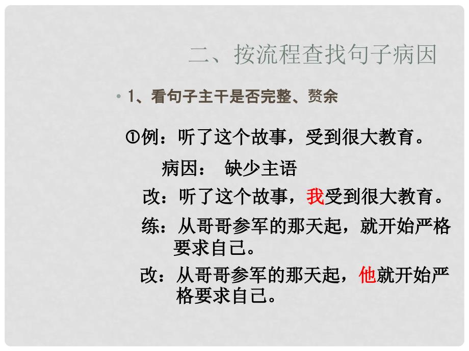 七年级语文 病句解题技巧课件 新人教版_第4页