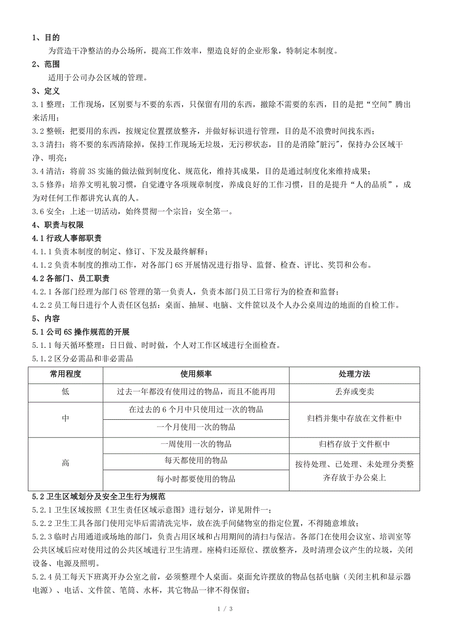 办公室6S管理制度-_第1页