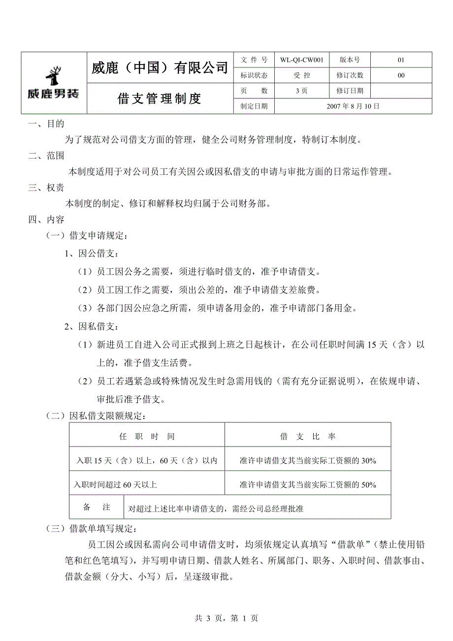 借支管理制度_第1页