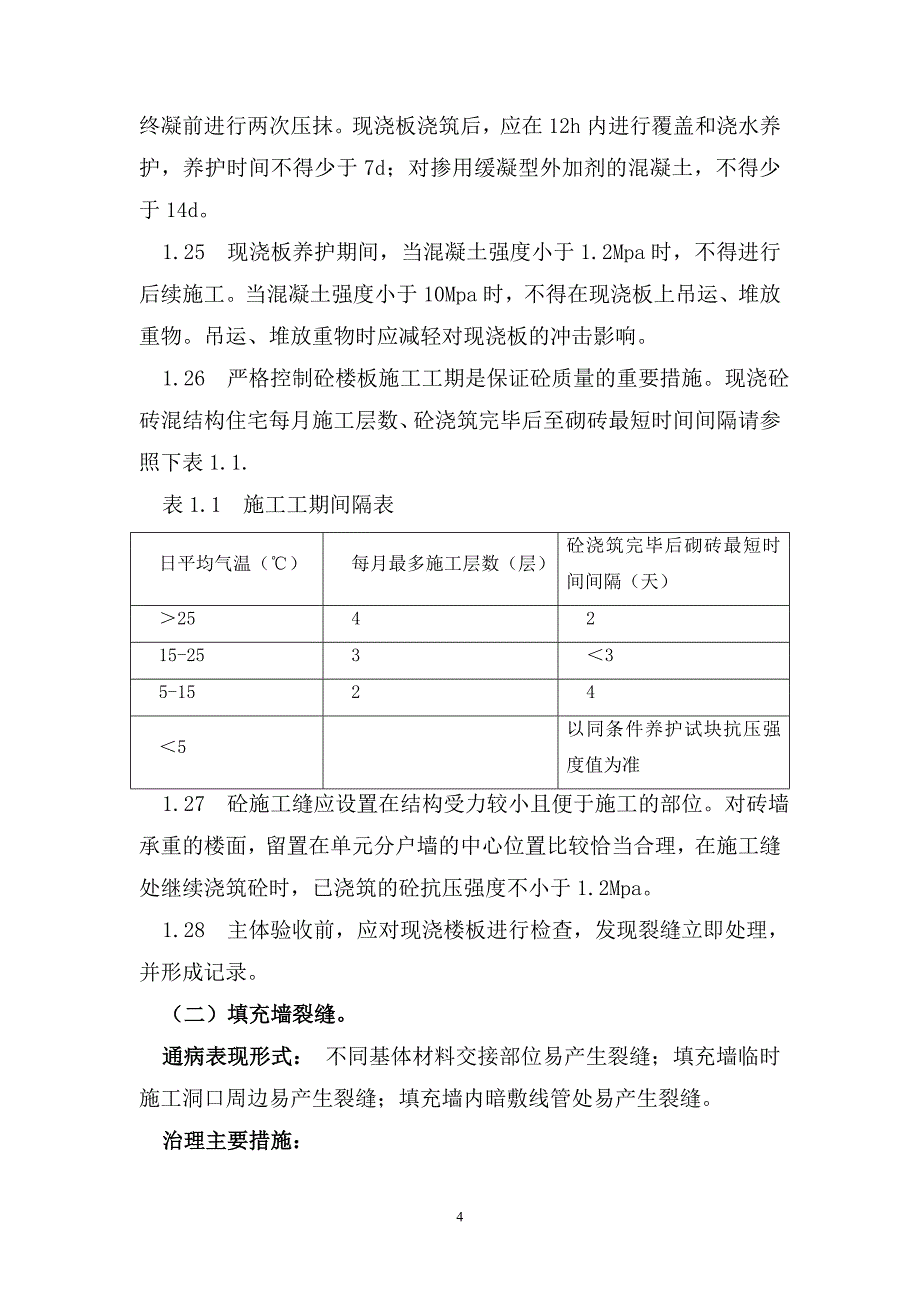 日照市住宅质量通病专项治理措施_第4页