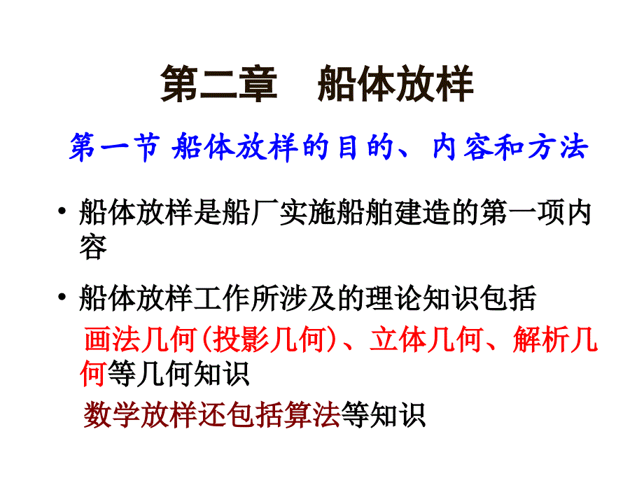 《船体放样》PPT课件_第1页