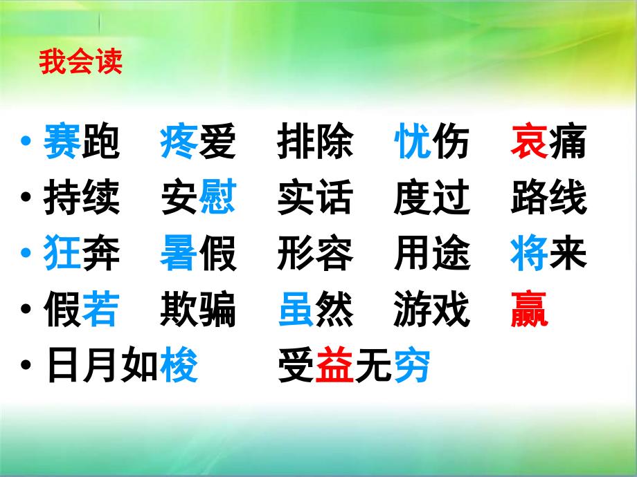 小学三年级语文下册《和时间赛跑》课件_第2页