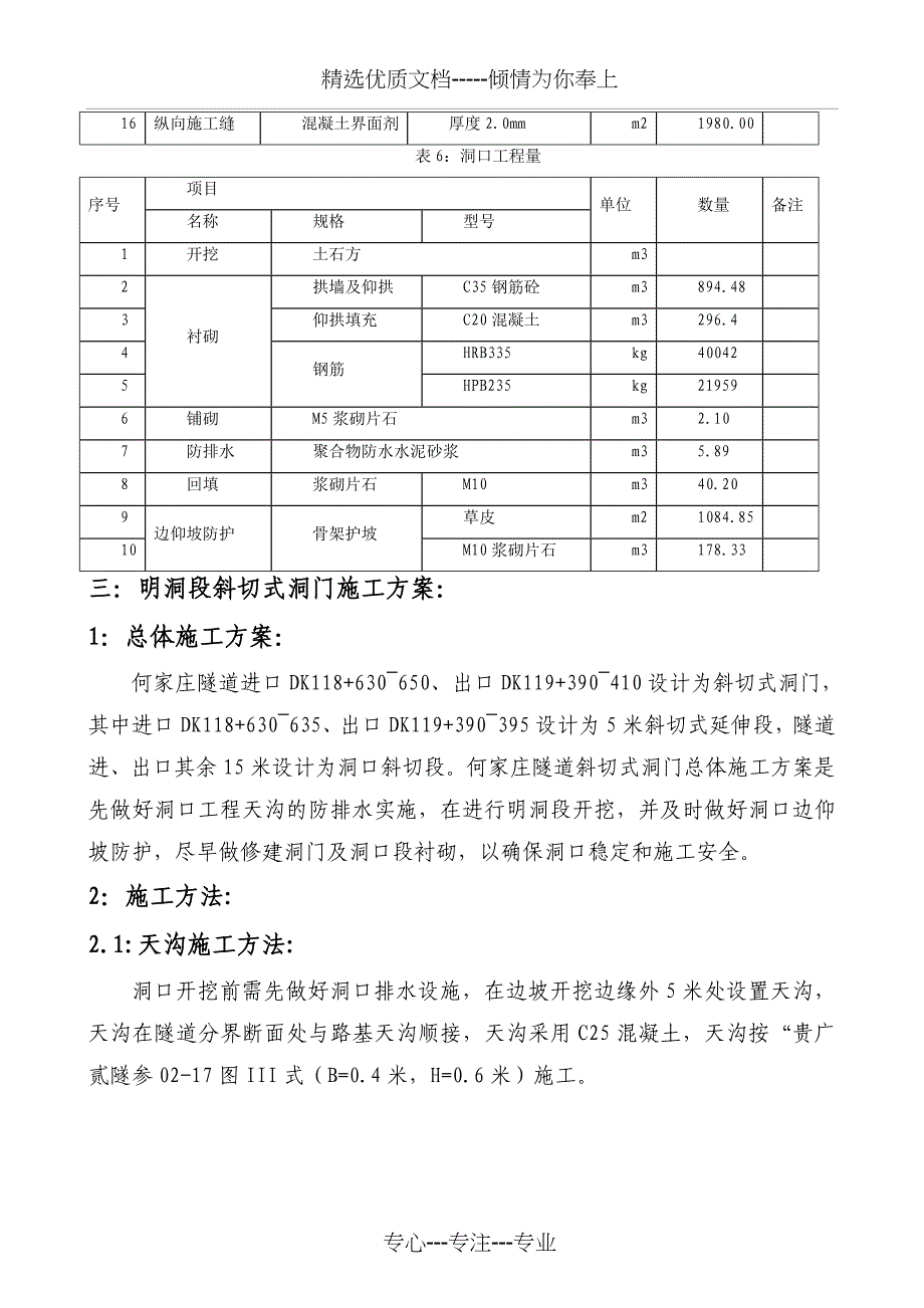 建筑明洞斜切式洞门技术交底_第4页