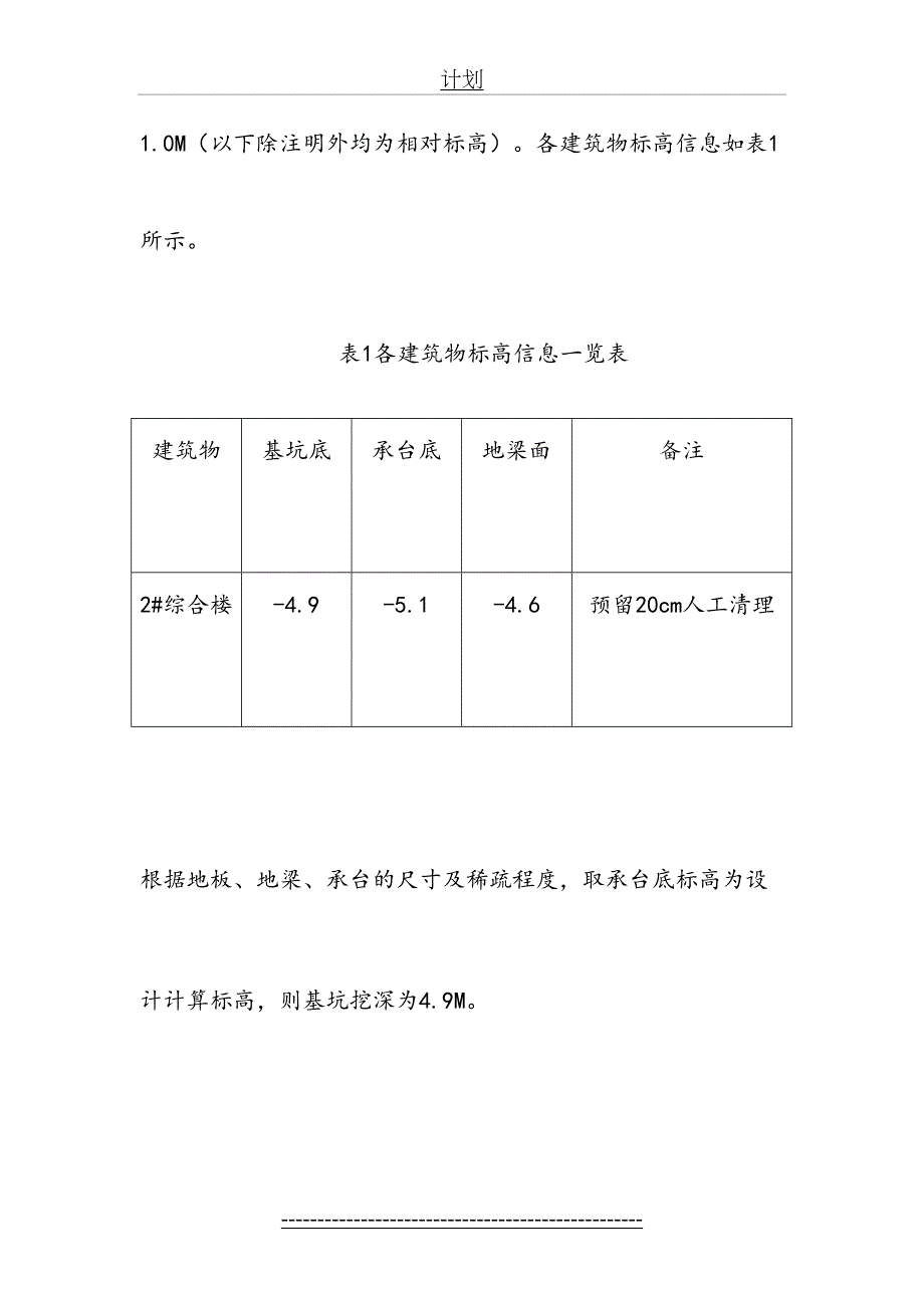 浅基础开挖施工方案_第3页