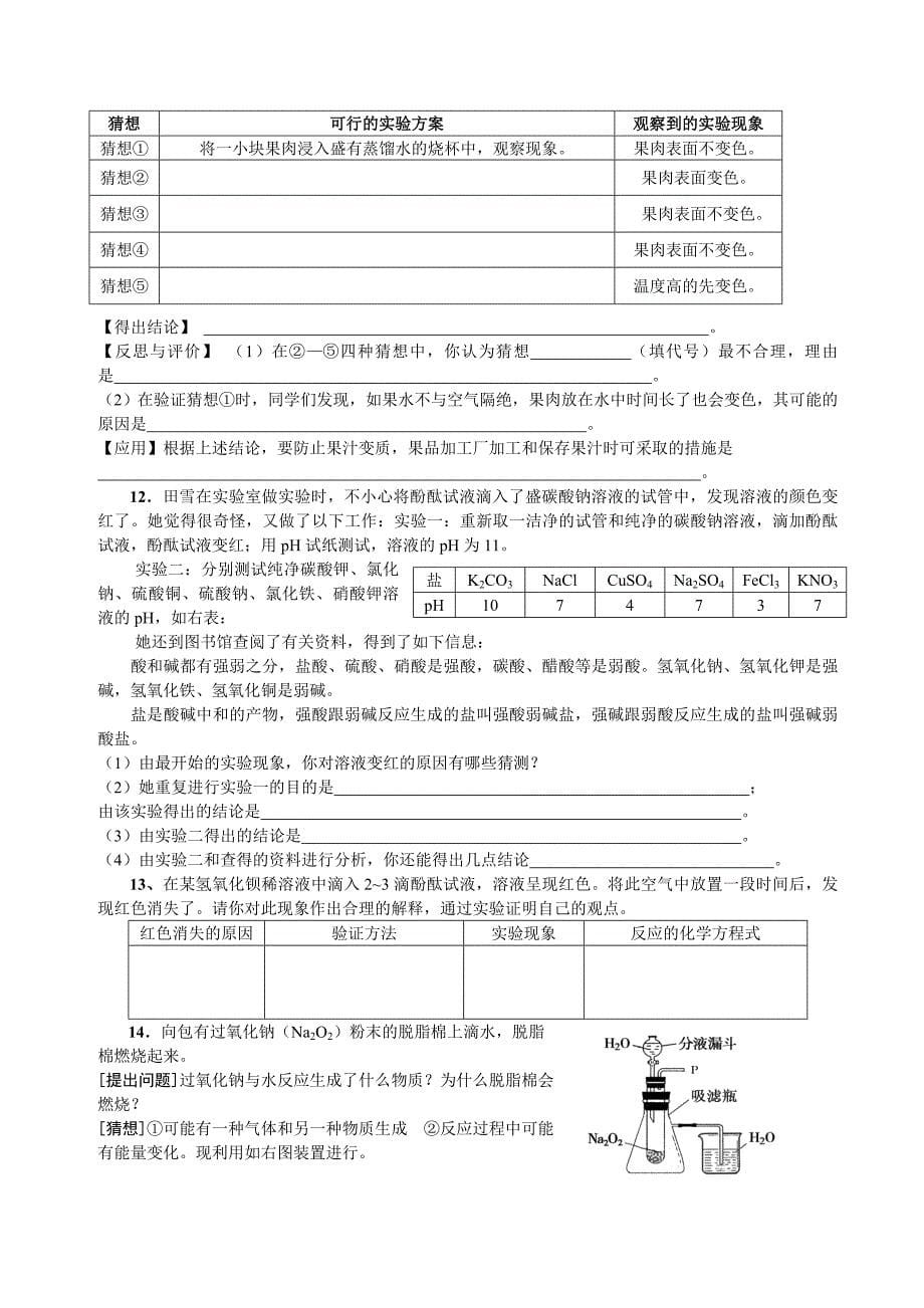 专题复习：化学探究性试题.doc_第5页