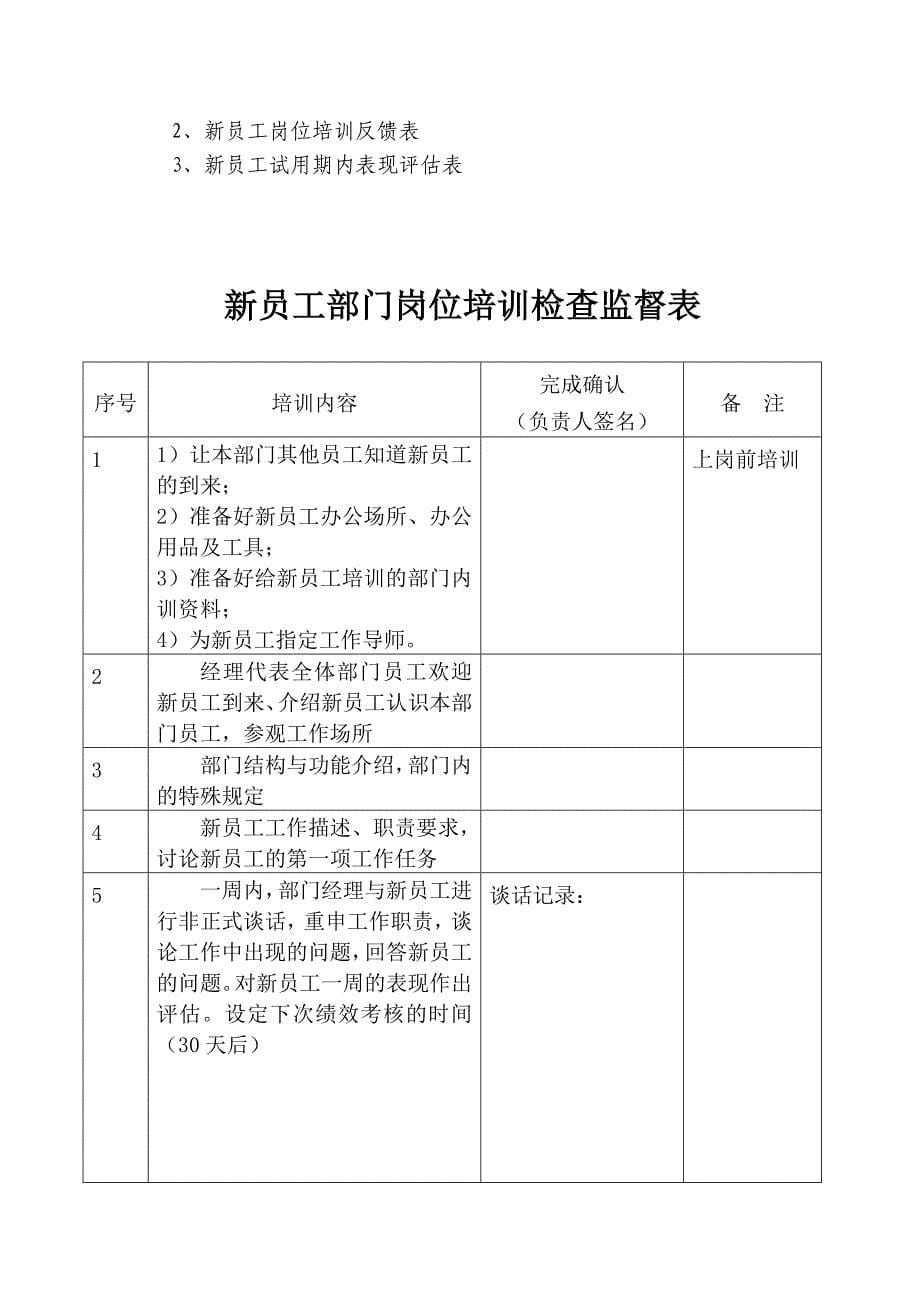 新员工入职培训内容及指导标准经典法则_第5页