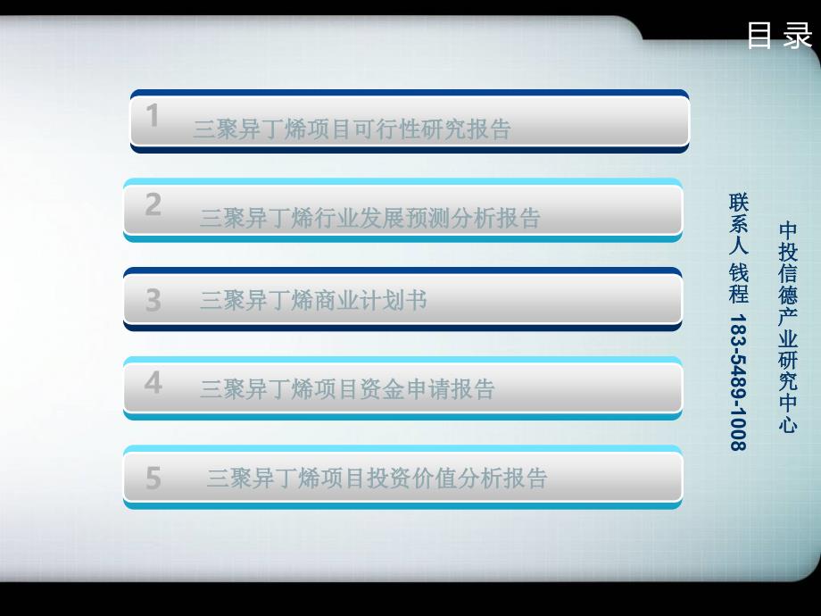 三聚异丁烯项目可行性研究报告_第2页