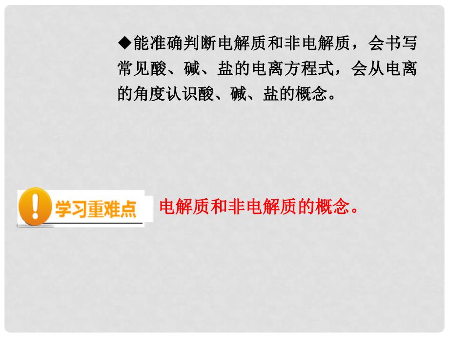 云南省德宏州梁河县第一中学高中化学 第二章 化学物质及其变化 第二节 第1课时 酸、碱、盐在水溶液中的电离课件 新人教版必修1_第2页