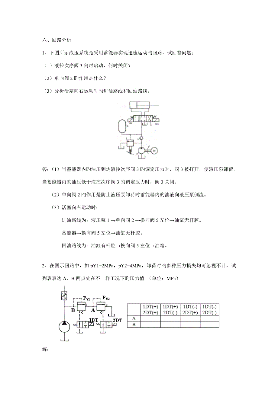 2023年液压回路分析总题库.doc_第1页