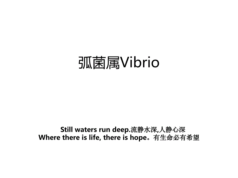 弧菌属Vibrio_第1页