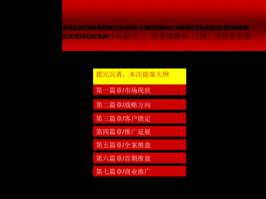 金鼎城一期整体营销策划推广案152p_第2页