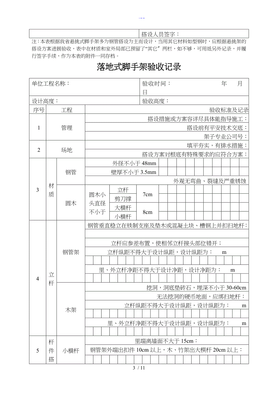 悬挑式脚手架验收记录文稿_第3页