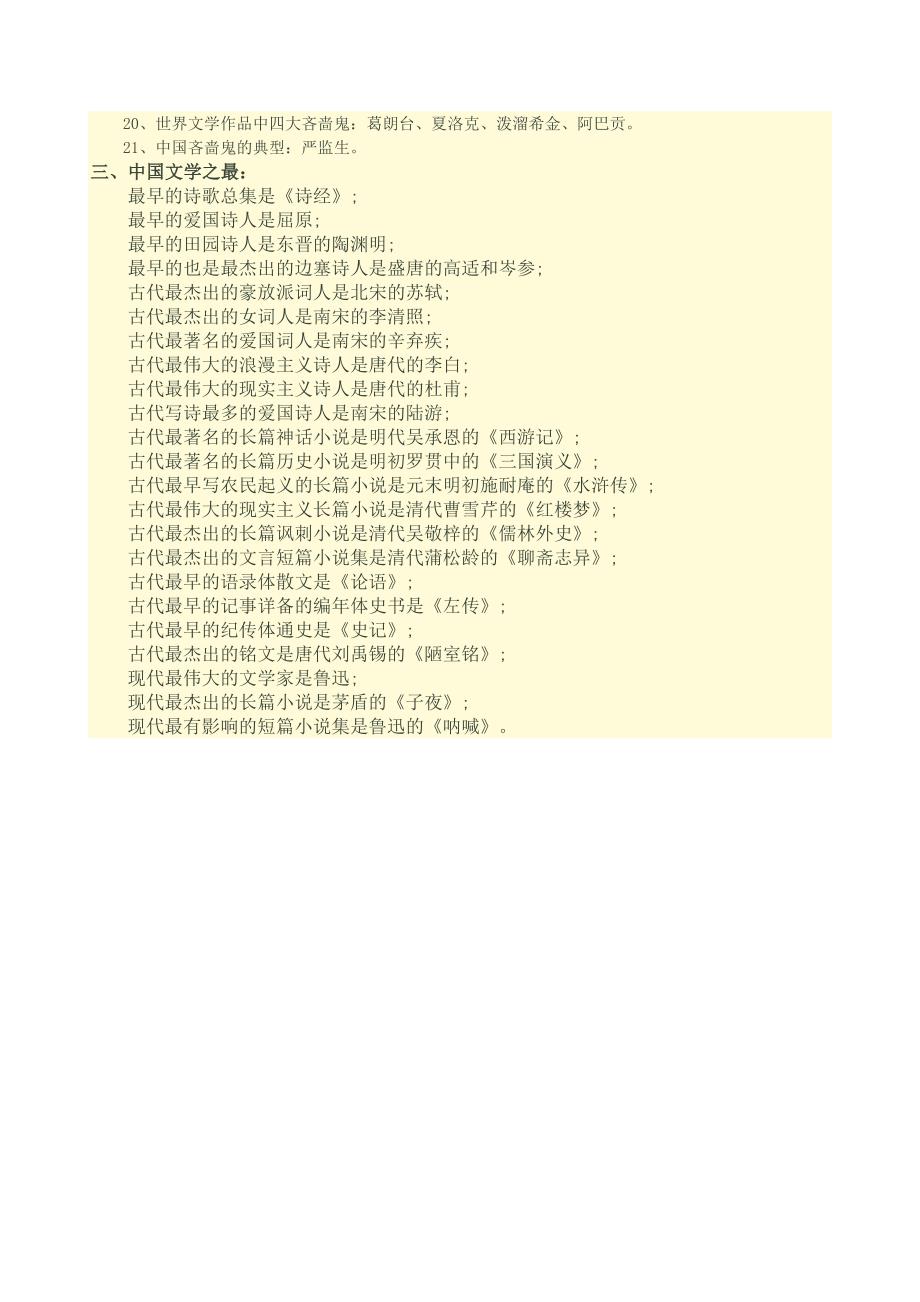 (完整版)初中语文必背文学常识大全(整理稿)_第4页