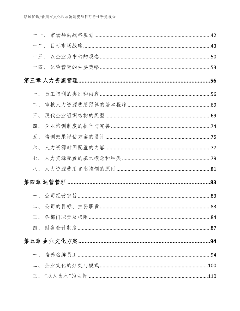 晋州市文化和旅游消费项目可行性研究报告（参考模板）_第3页